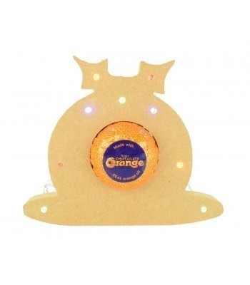 18mm Freestanding Christmas Pudding Terry's Chocolate Orange Holder with LED Lights